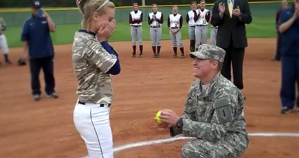 A Soldier Surprised His Girl With This Proposal - and Knocked it Out of the Park!
